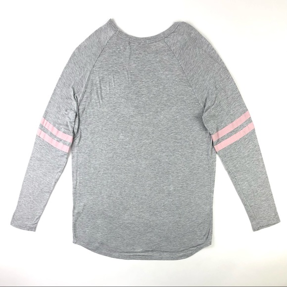 MOD Boutique Raglan Pink Stripe Long Sleeve Tee - Picture 3 of 7